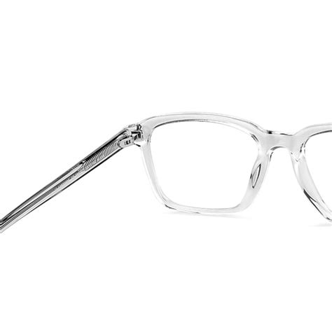 Transparent Full Rim Square John Jacobs Rich Acetate JJ E14008M-C1 ...