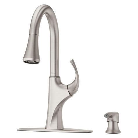 Pfister Miri Spot Defense Stainless Steel Double Handle High-arc ...