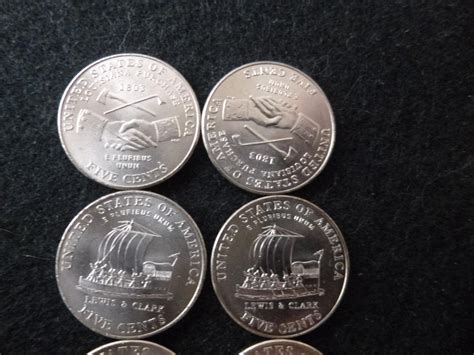 EIGHT Coins - All 8 2004-2005 P&D Jefferson Nickels High Quality Coins ...