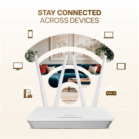 4 Antenna Wifi Router with 4G Sim Support – Geonix