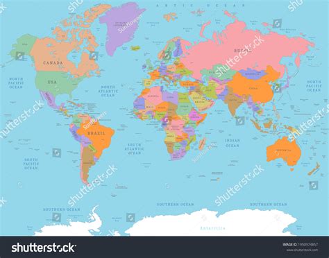 Detailed Map of the World 的图像结果