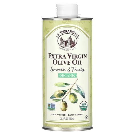 La Tourangelle, Organic Extra Virgin Olive Oil, Smooth & Fruity, 25.4 ...