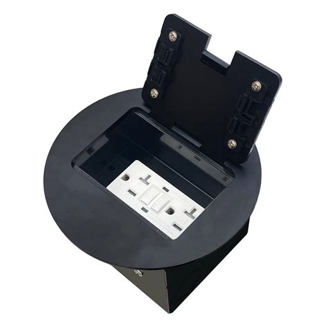 JACEPFY Recessed Floor Outlet Box with 20 Amp GFCI Tamper Resistant TR ...