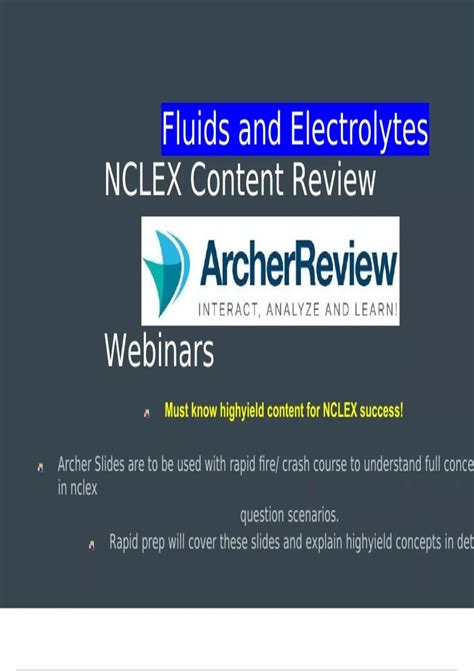 Nclex Archer Review Exams {Package Deal} - Stuvia US