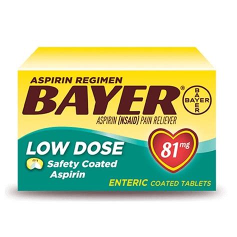 Bayer Low Dose Aspirin - Prevent Heart Attacks & Strokes - Asset Pharmacy