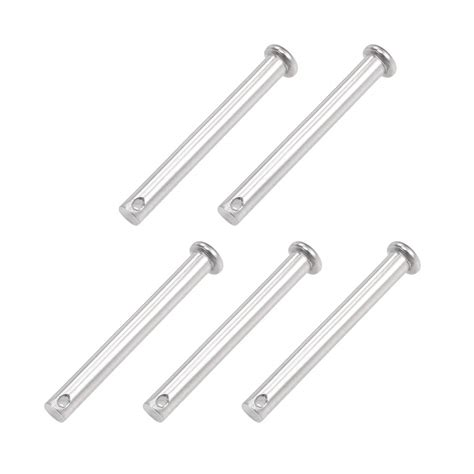 uxcell Single Hole Clevis Pins - 8mm X 70mm Flat Head 304 Stainless ...