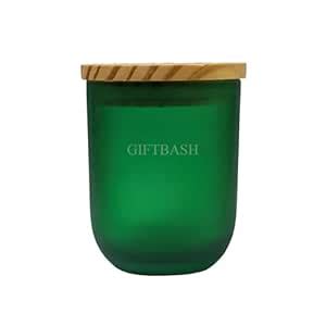 Buy GIFTBASH Matt Finish Round Base Empty Colored Glass Jar with Cork ...
