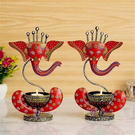 Buy Discount ARA Iron Tealight Holder/Decorative/Festival Gifts/Diwali ...
