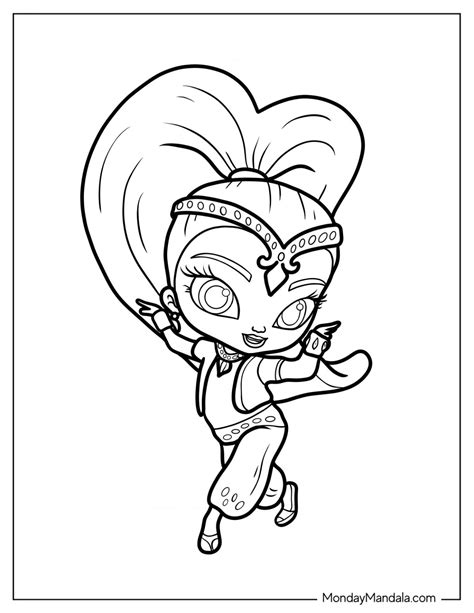 20 Shimmer And Shine Coloring Pages (Free Printables)