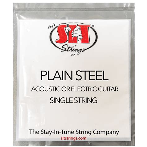 Plain Steel Singles Guitar Strings - S.I.T. Strings