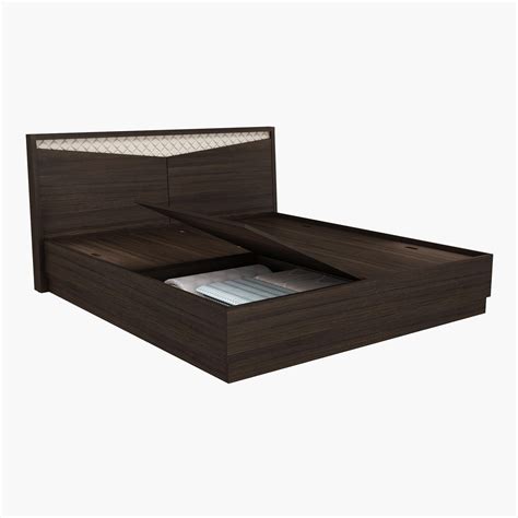 Buy Spectra Juno King Size Bed with Box Storage - 193 x 211 cm from ...
