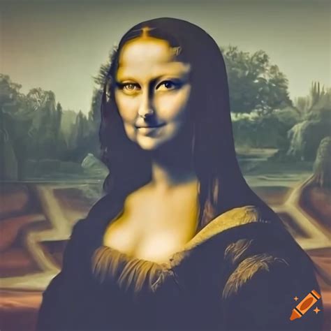 Realistic 3d depiction of mona lisa portrait on Craiyon
