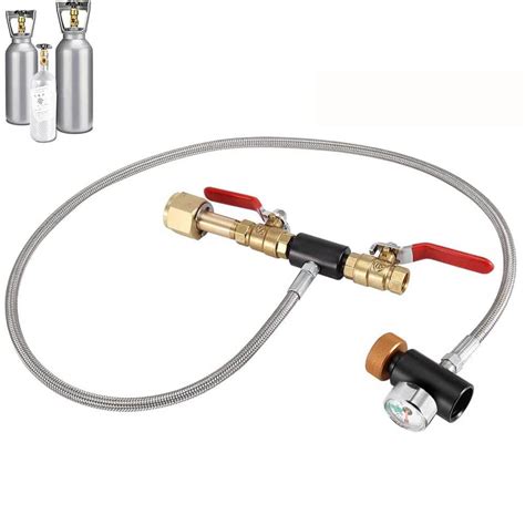 CO2 Cylinder Refill Adapter Hose CO2 Refill Station Connector Kit ...