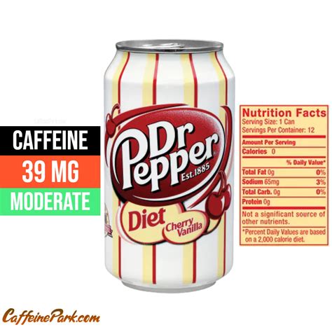 Diet Cherry Vanilla Dr. Pepper Caffeine Content