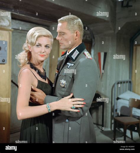 BATTLE OF THE BULGE, from left: Barbara Werle, Robert Shaw, 1965 Stock ...