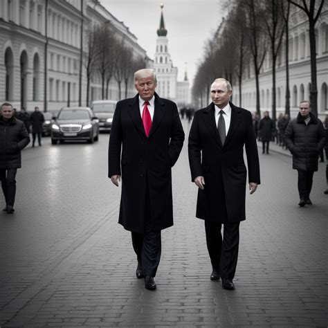 donald trump and vladimir putin with with bare upper body play electric ...