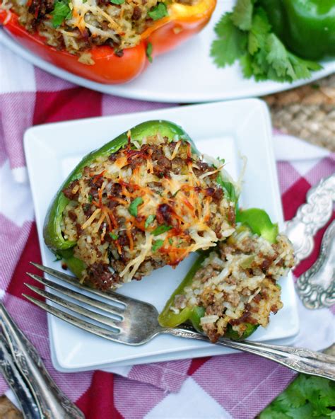 Louisiana Dirty Rice Stuffed Peppers - Southern Discourse