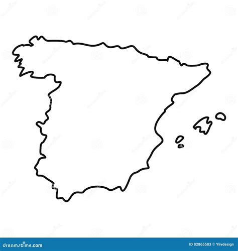 Blank Street Map Spanish