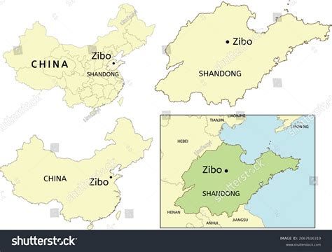 Map Zibo China