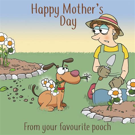Amazon.com : Twizler Funny Mothers Day Card from The Dog - Funny Mother ...