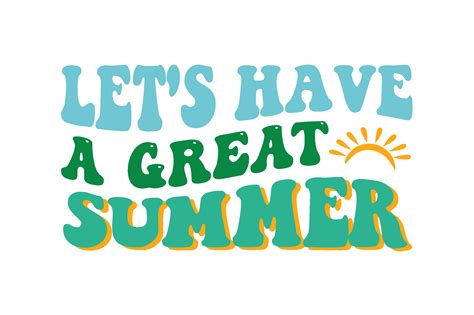 Let's Have a Great Summer Retro Graphic by ranaStore_432 · Creative Fabrica