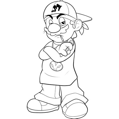 Evil Mario Coloring Pages 的图像结果
