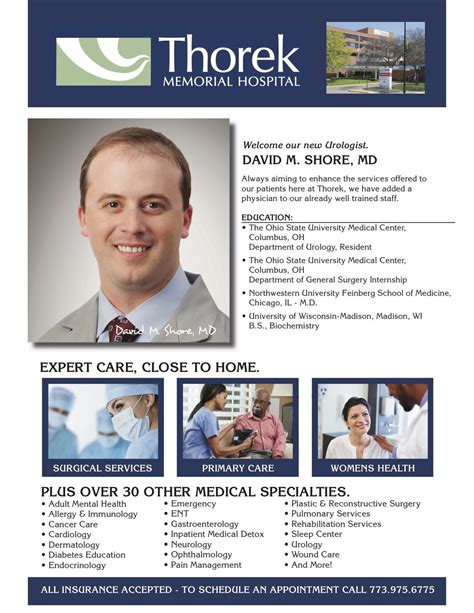 Thorek Welcomes Dr. Shore, Urologist
