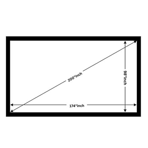 Fix frame Projection screen 200-inch