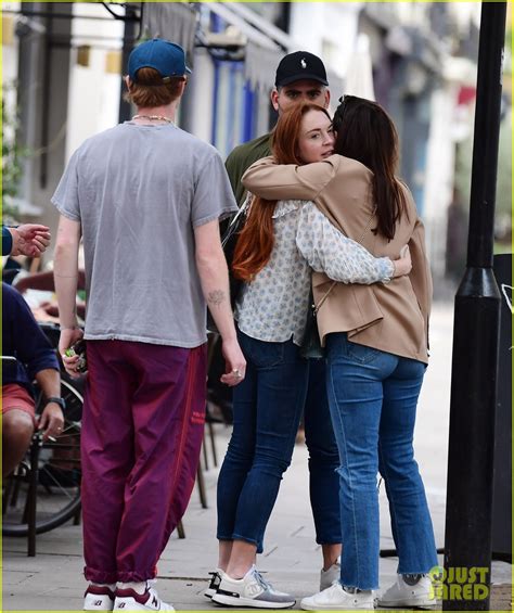 Lindsay Lohan & Bader Shammas Share A Sweet Moment During Lunch In NYC: Photo 4808195 | Lindsay ...