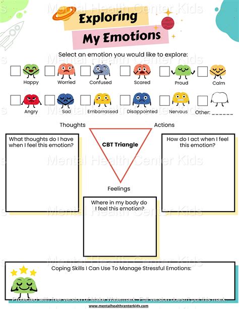 Emotion Identification Worksheet