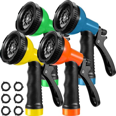 Amazon.com : Zhehao 4 Pcs Garden Hose Nozzle Sprayer Bulk with 8 ...