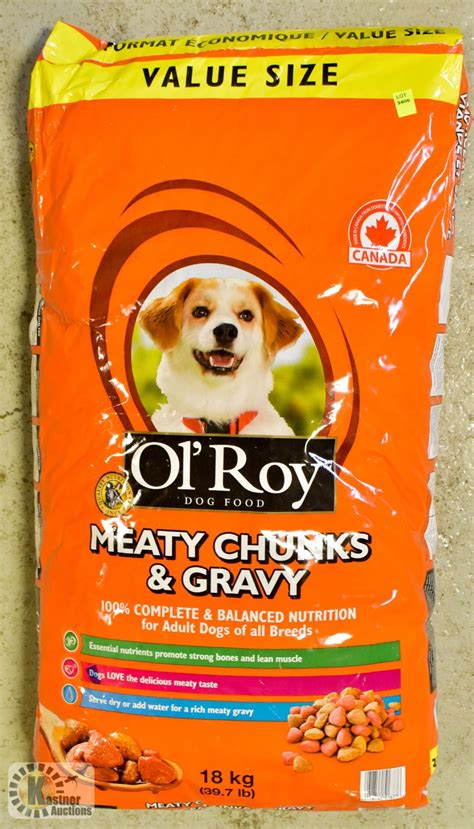 18KG BAG OF OL'ROY DOG FOOD *DAMAGED PACKAGING*