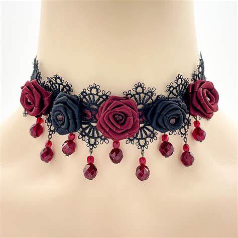 Gothic Rose Jewelry Set