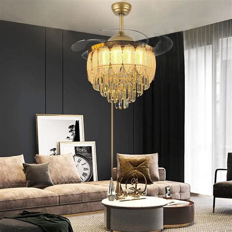 Glass Leaf Chandelier Fan With Remote – Harold Electricals