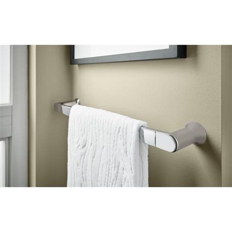 Moen Genta LX 24-in Chrome Wall Mount Single Towel Bar BH3824CH at ...