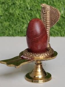 Shivam Vastu Kala Shivling Art Narmada Shivling With Brass Yoni Base ...