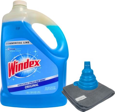 Amazon.com: Windex Refill Glass and Window Cleaner Bottle, Bottle Made ...