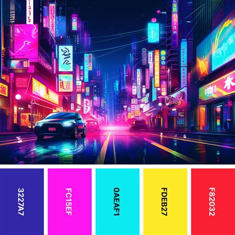 Neon Color Palette Illustrator