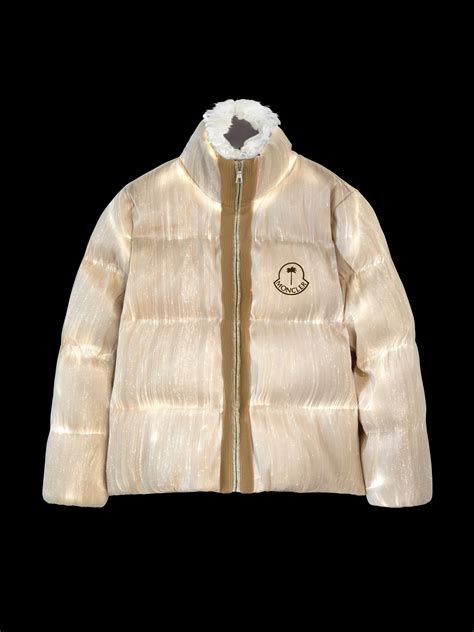 Palm Angels Moncler Maya Jacket in neutrals - Palm Angels® Official