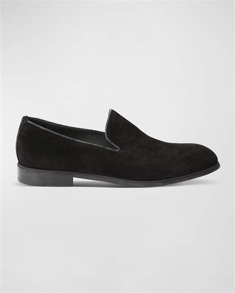 Black Suede Loafer | Neiman Marcus