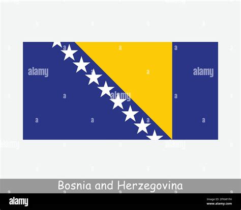 Official flag of bosnia Stock Vector Images - Alamy