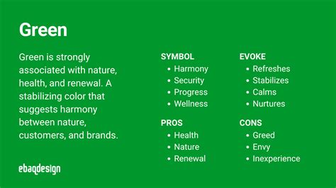 What Does Green Represent