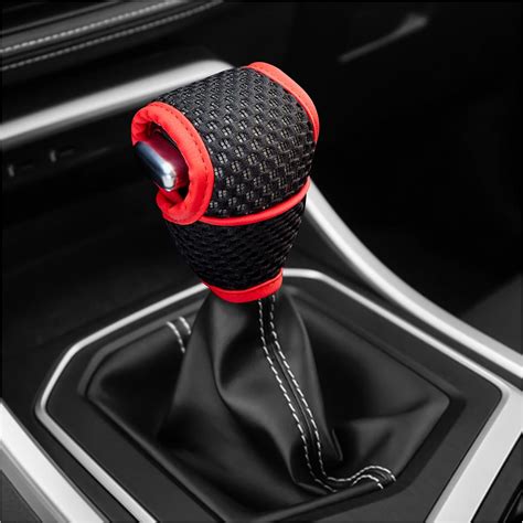 Amazon.com: Car Gear Shift Knob Cover,Breathable Car Gear Shifter Cover ...