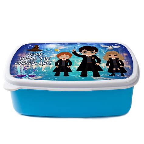 Personalised Harry Potter Lunch Box Boys School Snack Box ET07 ...
