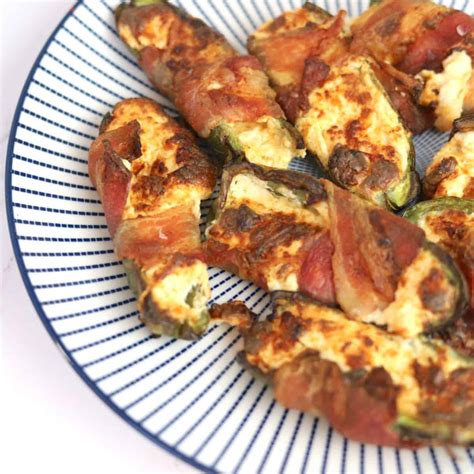 Air Fryer Bacon Wrapped Keto Jalapeño Poppers | Recipe Cart | Recipe Cart