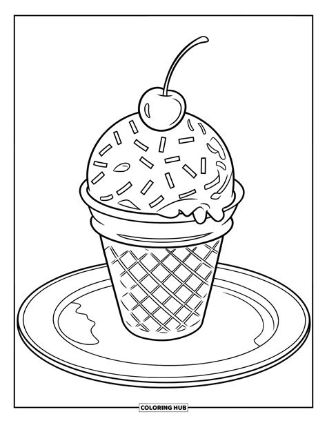 95+ Dessert Coloring Pages for Kids & Adults (Free Printable PDFs)