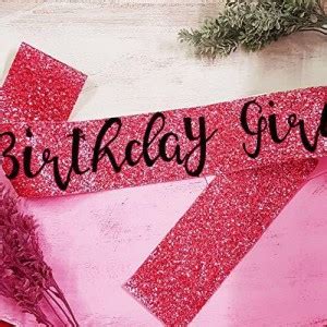 INFISPACE Glitter Birthday Girl Sash (Pink) Price in India - Buy ...