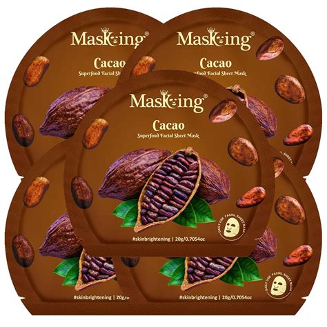 Buy MasKing Superfood Cacao Sheet Mask for Skin Brightening, Hydrating ...