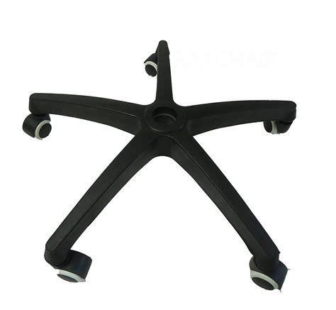 PP Chair Plastic Star Chair Base with White Black Wheels Chair Parts ...