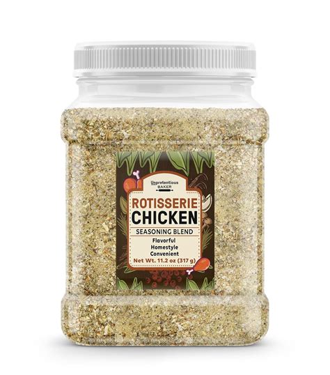 Amazon.com : Unpretentious Rotisserie Chicken Seasoning, 11.2 oz ...